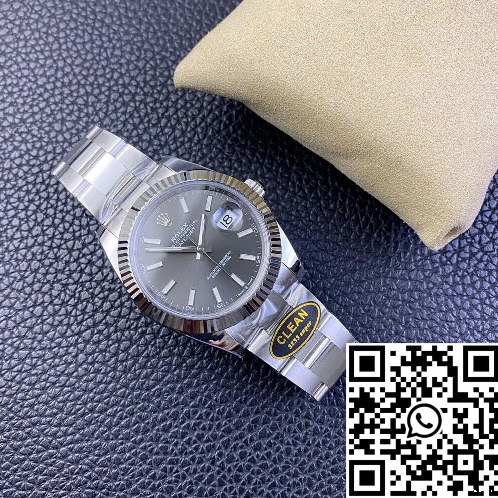 807 Grey DailyWear Dial Rolex Datejust Clean M126334-0013 Factory 0819